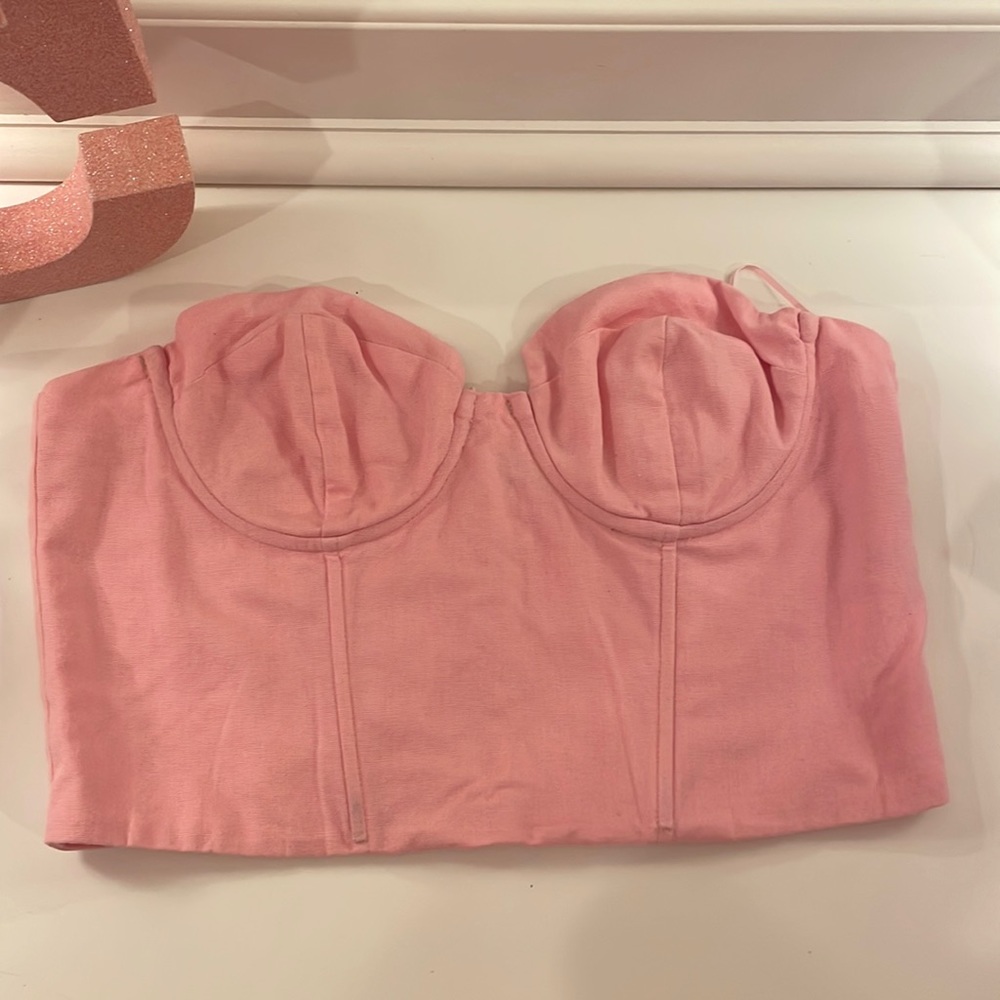 Pink Corset Top - Picture 2 of 5